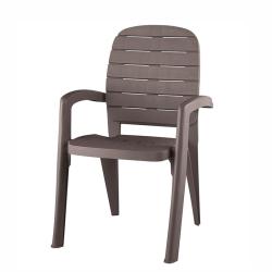 Кресло садовое ЭЛЛАСТИК-ПЛАСТ Прованс Мокко 580*465*900 мм