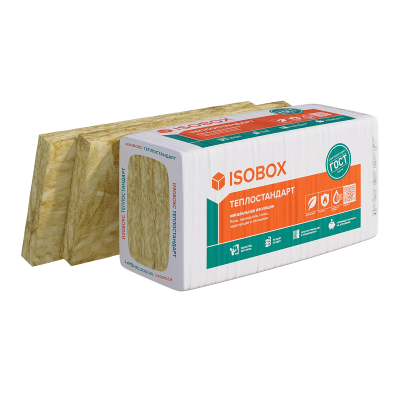 Минеральный утеплитель ISOBOX 40Р Теплостандарт 50 мм