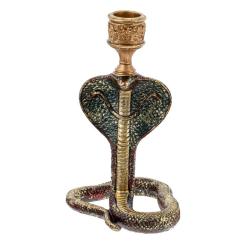 Подсвечник Змея 10*10*18 см полистоун /813219/РЕМЕКО