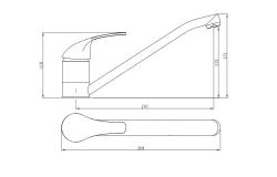 Смеситель для кухни RUSH A417-03-27 