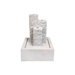 Фонтан GLQ Каменные колонны Серый 28,5*28,5*50,5 см