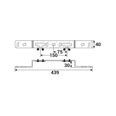 Планка монтажная смесителя VIEIR VP22