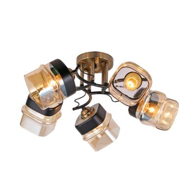 Люстра ЛАЙТ СФЕРА 06387/5 Bronze+black Бронза, черный