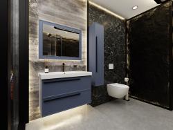 Тумба с раковиной LA FENICE Elba Twin 80 синий 