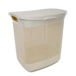 Корзина для белья PLASTIC REPUBLIC Ajur слоновая кость 35 л BQ4100СЛК