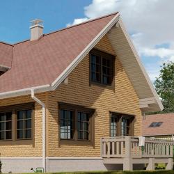 Сайдинг DOCKE Bergart пекан 285*1809 мм