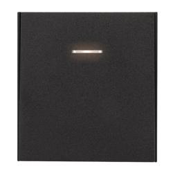 Выключатель KRANZ Strong 1 клавиша с подсветкой антрацит KR-78-0713-5