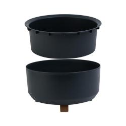 Горшок пластиковый BMC Грация прайм Антрацит 2,25 л