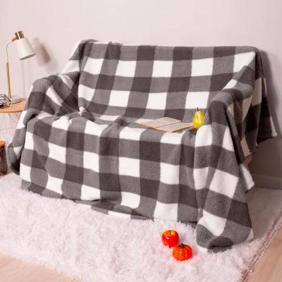 Плед CASA CONFORTE Томлин Клетка Серый 200*220 см