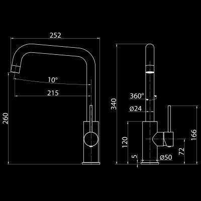 Смеситель для кухни ELGHANSA Kitchen 56A1116