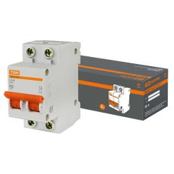 Автоматический выключатель TDM ВА47-63 2Р 63 А С 4,5 кА