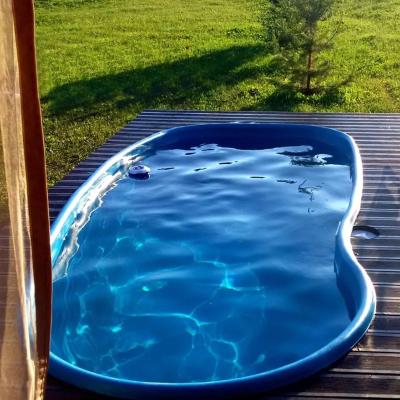 Пруд декоративный БАЙКАЛ Голубой 410*210*120 см