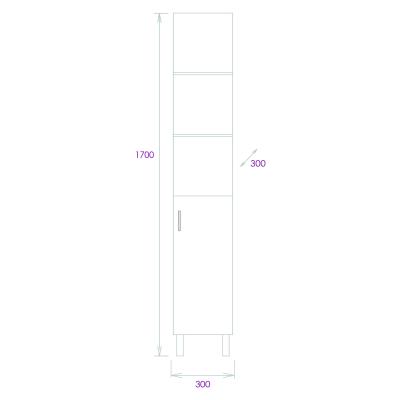 Пенал ONIKA Тимбер 30*170 см
