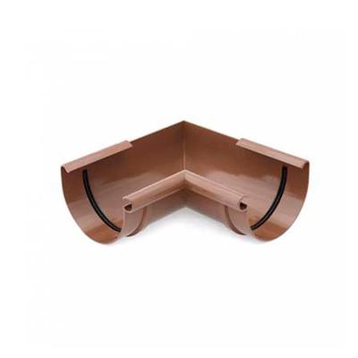 Угол желоба BRYZA Коричневый внутренний 125/110 мм