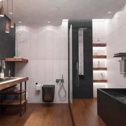 Плитка базовая KERLIFE Laura Mosaico Grafite 25,1*70,9 см