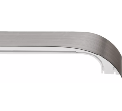 Карниз УЮТ Спарта 50 мм Серебро патина с поворотом 2 м