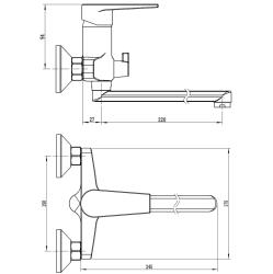 Смеситель для ванны ESKO Budapest BT22