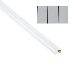 Вставка межреечная S-25 жемчужно-белый с хромированной полосой 4 м