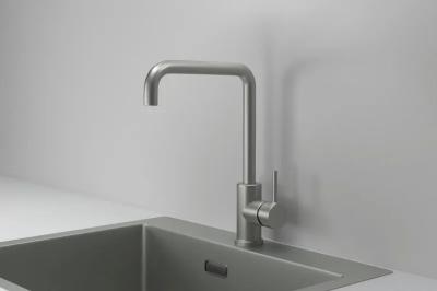 Смеситель для кухни GRANULA Сталь матовая KS-7110