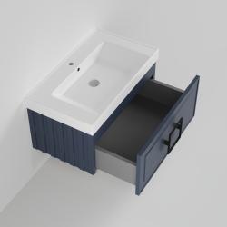 Тумба с раковиной LA FENICE Cubo 100 синий