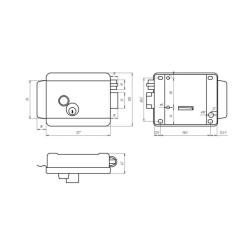 Замок накладной FALCON EYE FE-2369
