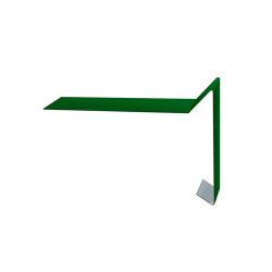 Планка ветровая RAL 6005 100*20*70 мм