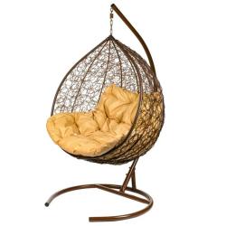 Кресло подвесное BIGARDEN Gemini Коричневый 75*120*135 см