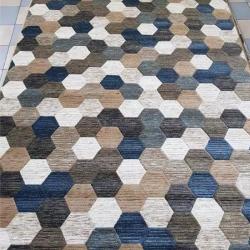 Ковровая дорожка MERINOS Matrix D579 R Beige Blue 0,8 м
