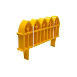 Ограждение декоративное PROTEX Кованый цветок Черный 600*300 мм