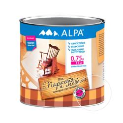Лак ALPA для паркета и мебели полуматовый 0,75 л 