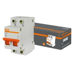 Автоматический выключатель TDM ВА47-63 2Р 20 А С 4,5 кА