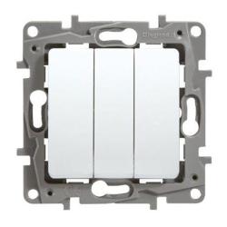 Механизм выключателя LEGRAND Etika 3 клавиши белый 672213