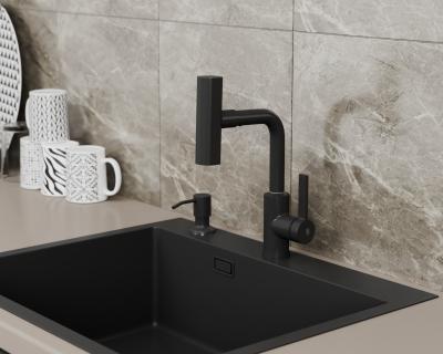 Смеситель для кухни RUSH Tinos TI3732-17Black