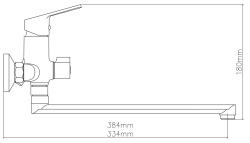 Смеситель для ванны ESKO Mumbai MI31