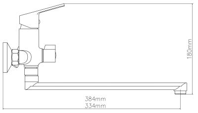 Смеситель для ванны ESKO Mumbai MI31  Смеситель для ванны ESKO Mumbai MI31