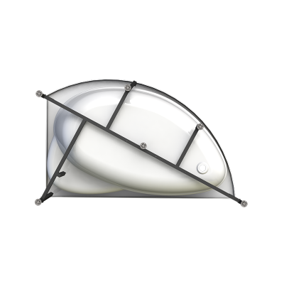 Ванна акриловая RADOMIR Модерна L экран 160*100 см