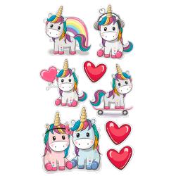 Декоративная наклейка DIVINO DECOR Единороги TPS-0037