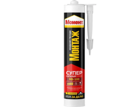 Жидкие гвозди МОМЕНТ Монтаж Суперсильный плюс МВ-100 Белый 380 г
