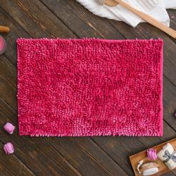 Коврик для ванной MOROSHKA Bright Colors розовый 40*60 см 