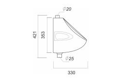 Писсуар SANITA LUXE Orion Mech WHT.G S1