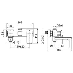 Душевая система ELGHANSA 2302235-2K