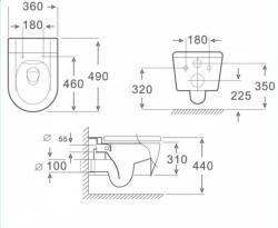 Унитаз подвесной ARANCIA AR-88975
