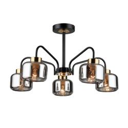 Люстра ЛАЙТ СФЕРА 6796/5 BK+COP Черный