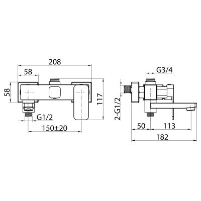 Душевая система ELGHANSA 2302235-2K