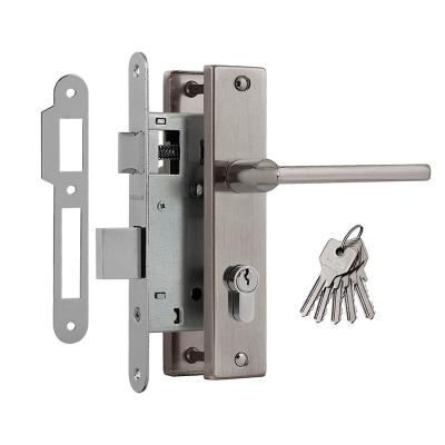 Замок врезной НОРА-М 708К Матовый никель