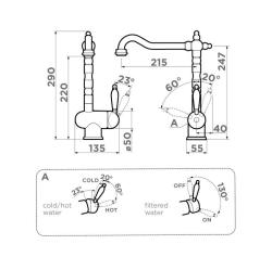 Смеситель для кухни OMOIKIRI Kyoto-2-Plus-SI 4994352