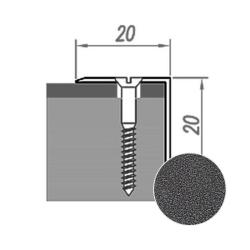 Профиль угловой НОВОСЕЛ У 6.14 Серебро 1 м