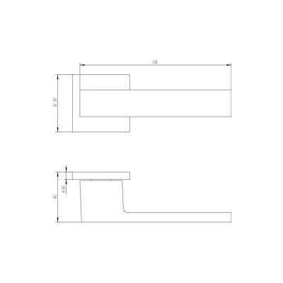 Ручка на розетке BUSSARE Novo A-18-40 Black Черный