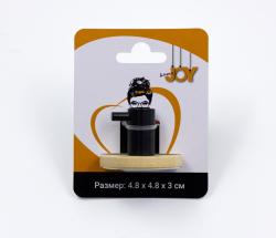 Крючок JOY HOME бамбук, черный