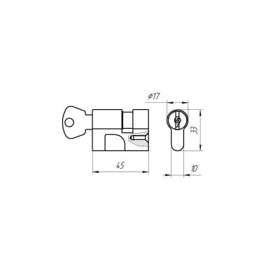 Личинка ЗЕНИТ МЦ8-6 Хром 15/30 мм 